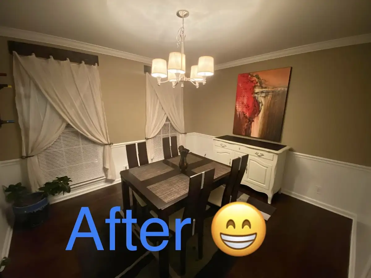Professional dining room restoration after water damage in Beaufort